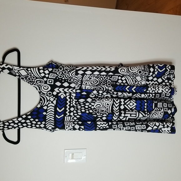 J VALDI Women's Sundress Geometric Print Sz Med - Picture 4 of 4